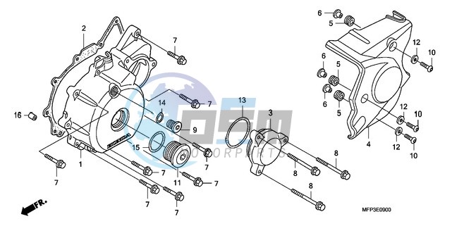 LEFT CRANKCASE COVER