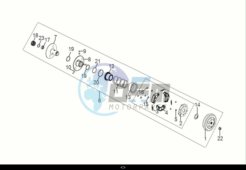 DRIVEN PULLEY ASSY