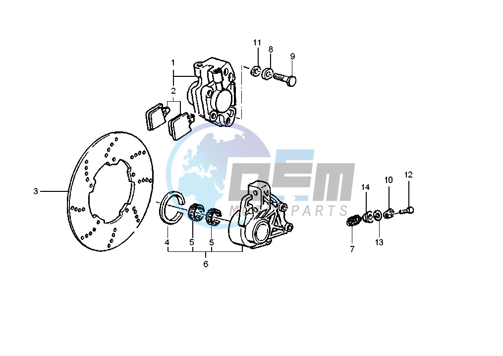 Front brake caliper