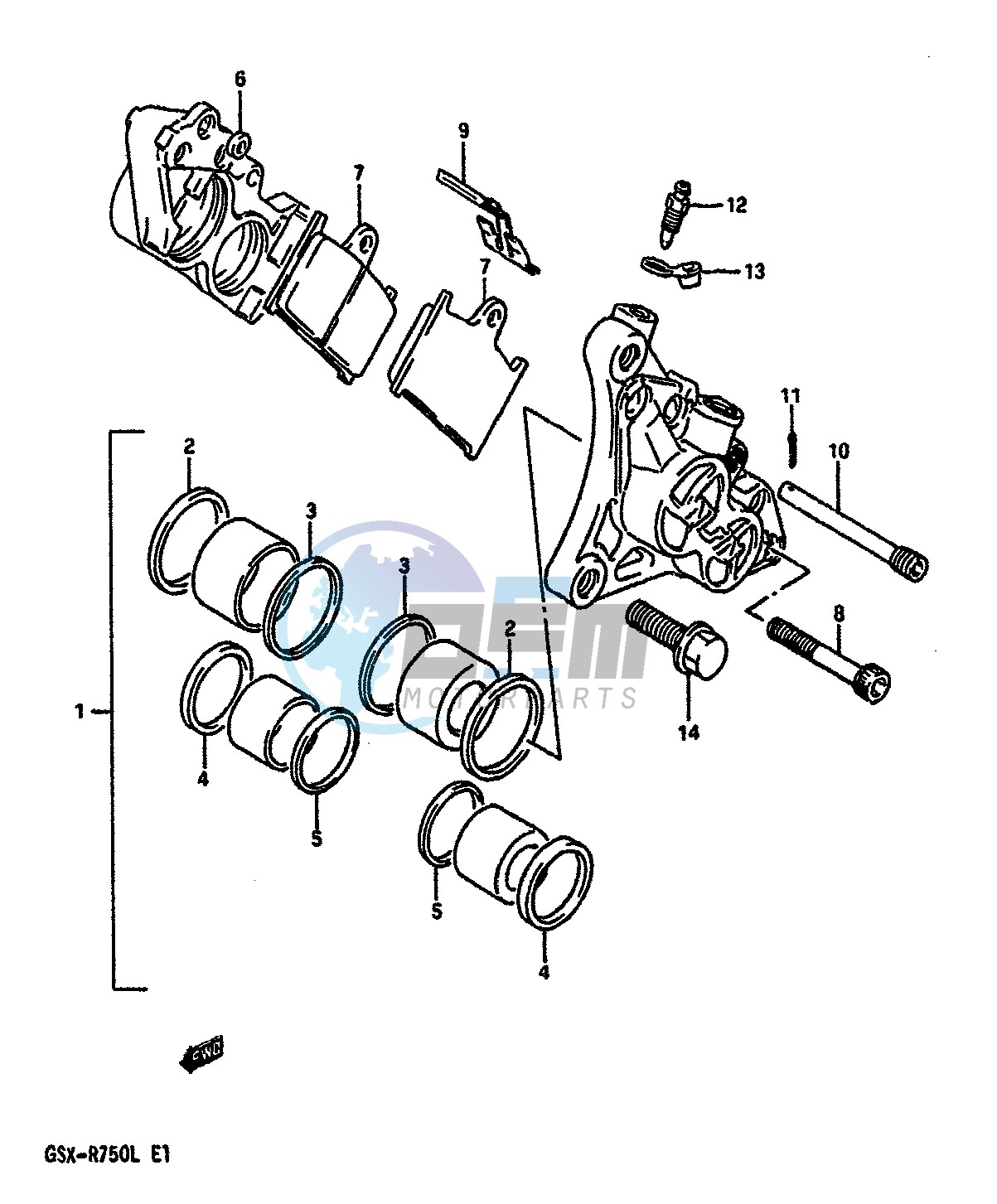 FRONT CALIPERS (MODEL L)