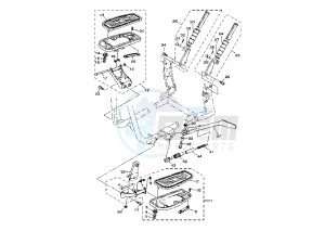 XV A WILD STAR 1600 drawing STAND-FOOTREST