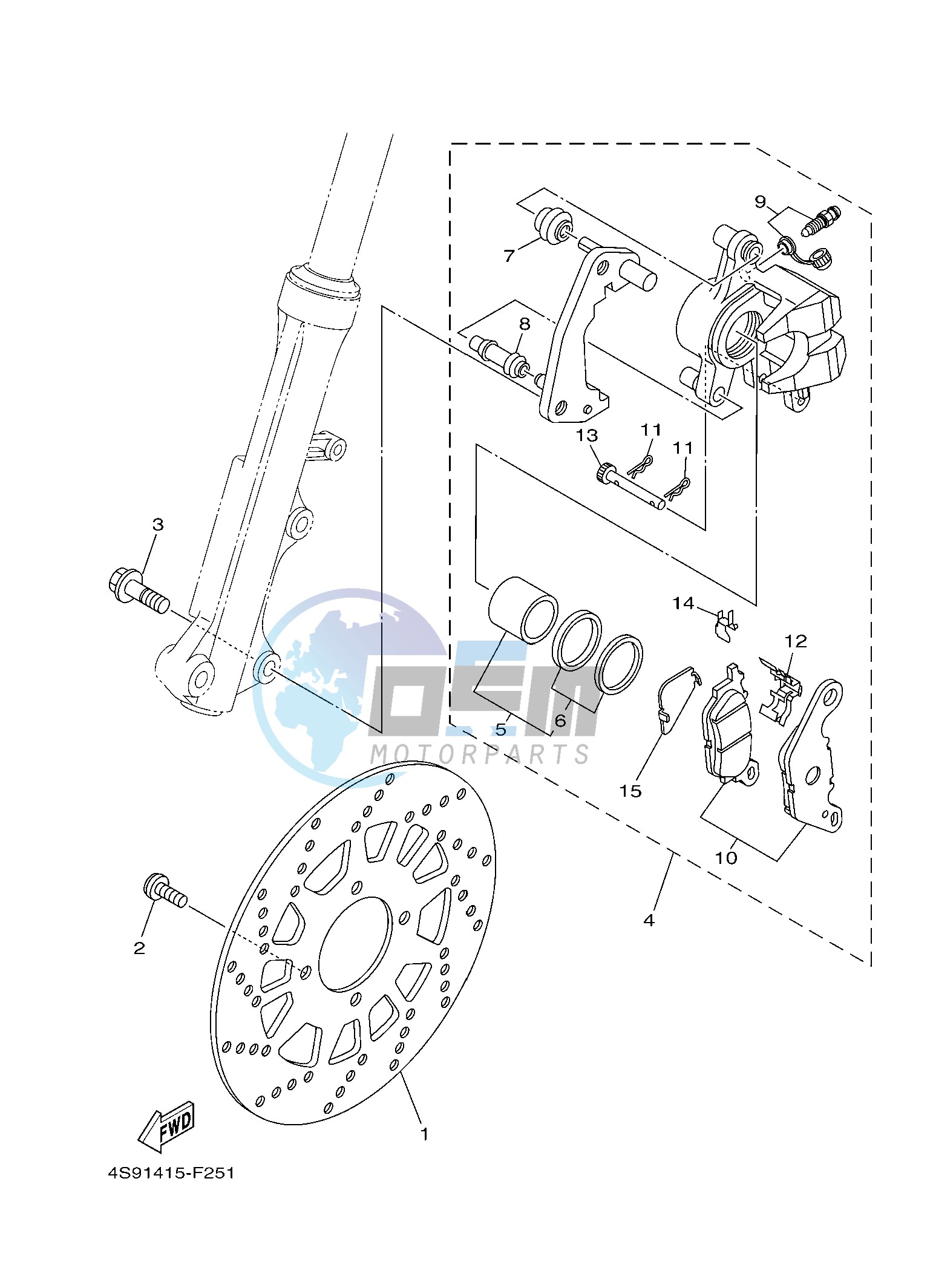 FRONT BRAKE CALIPER