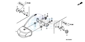 CBR600RRA France - (F / CMF 2F) drawing TAILLIGHT