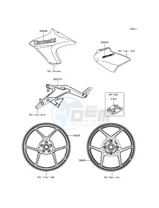 ER-6N ER650EFF XX (EU ME A(FRICA) drawing Decals(Black)