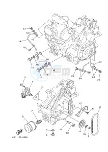 YFM700FWAD YFM700PE GRIZZLY 700 EPS (2BG3 2BG4) drawing OIL PUMP