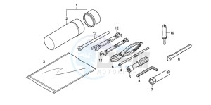 TRX420TE FOURTRAX ES drawing TOOLS