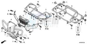 TRX500FM2F TRX500FM U drawing CARRIER