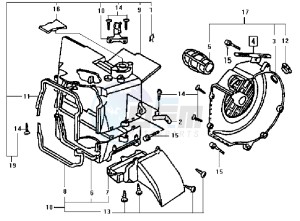 SUPER DUKE 125 drawing AIRBOX