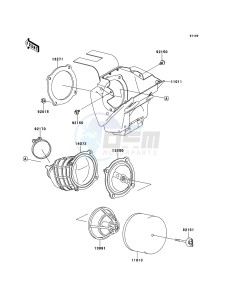 KX65 KX65ABF EU drawing Air Cleaner