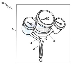 ALLO 50 45KMH drawing SPEEDOMETER CLOCK