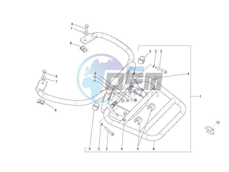 Rear luggage rack