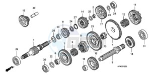 TRX420FEA Australia - (U / 4WD) drawing TRANSMISSION