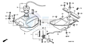 TRX250TEA Australia - (U / EC) drawing FUEL TANK