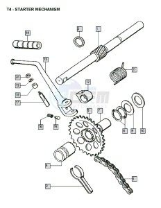 FLEXER_XL_45kmh_K8-L0 50 K8-L0 drawing Starter mechanism