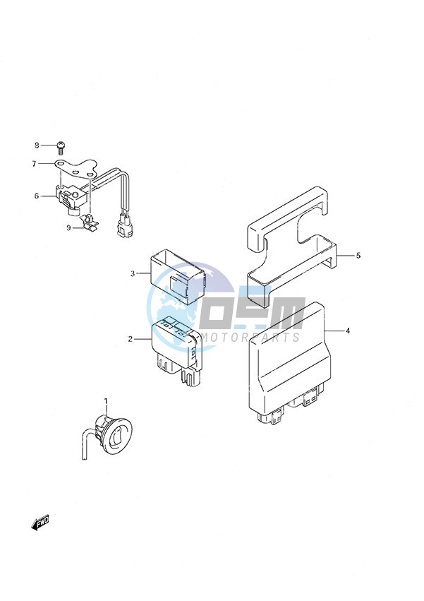 PTT Switch/Engine Control Unit