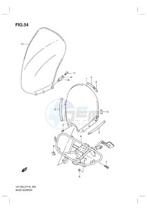 UH125G BURGMAN EU drawing WINDSCREEN