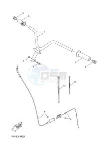 NS50 NITRO (1PH2 1PH2) drawing STEERING HANDLE & CABLE