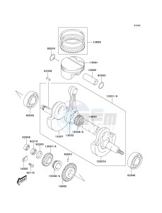 KSF 400 A [KFX400) (A1-A3) [KFX400) drawing CRANKSHAFT_PISTON-- S- -