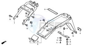 CLR125 CITY FLY drawing REAR FENDER