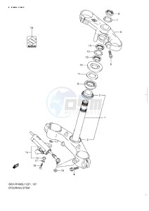 GSX-R1000 drawing STEERING STEM