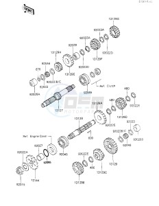 KZ 700 A (A1) drawing TRANSMISSION