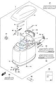 DF 250 drawing Engine Cover