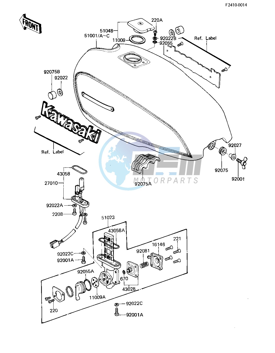 FUEL TANK -- 81 -82 KZ750-E2_E3- -