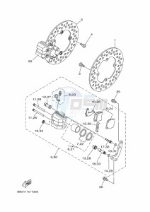 YFM450FWBD KODIAK 450 EPS (BEYA) drawing FRONT BRAKE CALIPER