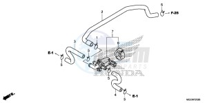 CB1100CAH UK - (E) drawing AIR INJECTION CONTROL VALVE