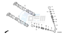 CBF1000A9 EK drawing CAMSHAFT/VALVE