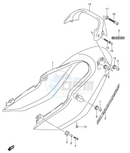 GSF600 (E2) Bandit drawing SEAT TAIL COVER (GSF600SK3 SUK3)