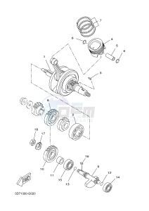 WR125R (22B7 22B7 22B7) drawing CRANKSHAFT & PISTON