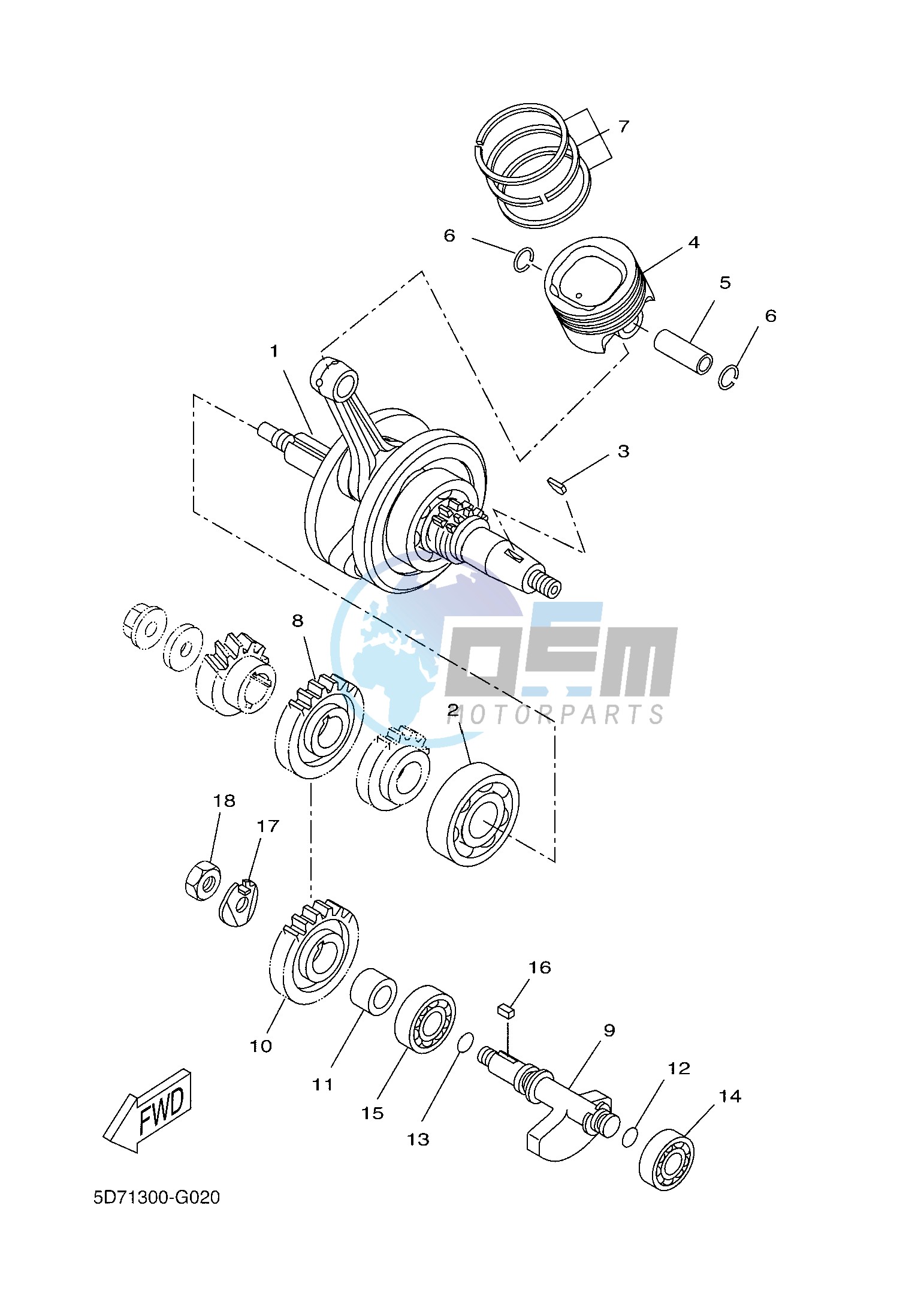 CRANKSHAFT & PISTON