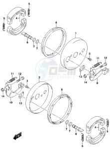 LT-Z90 drawing FRONT WHEEL BRAKE