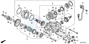 VT750C2BC drawing CROSS SHAFT