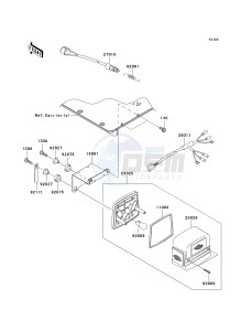 KAF 620 R [MULE 4010 TRANS4X4] (R9F-RAFA) RAF drawing TAILLIGHT-- S- -