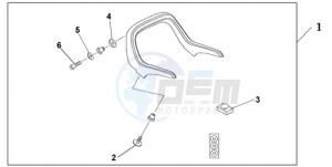 GL18009 SI / AB NAV - (SI / AB NAV) drawing SPOILER ACCENT TR