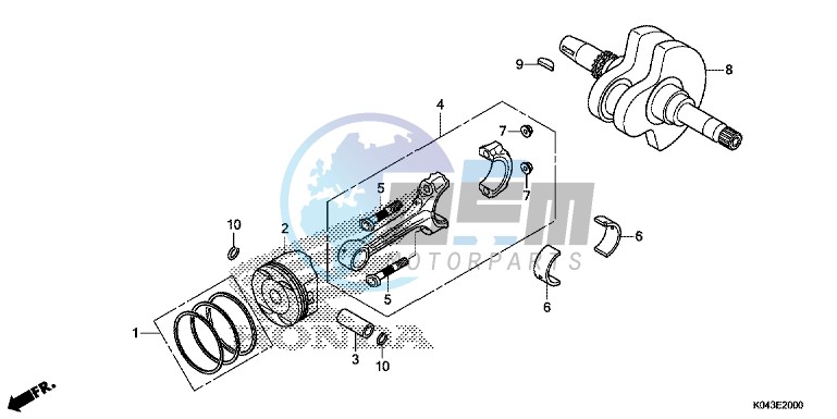 CRANKSHAFT/ PI STON