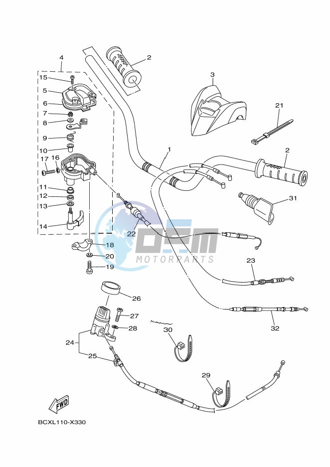 STEERING HANDLE & CABLE