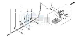 FJS600D 400 SILVER WING drawing PARKING BRAKE