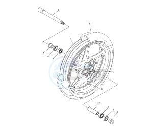 FZ1-N 1000 drawing FRONT WHEEL