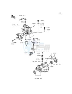 MULE 600 KAF400BGF EU drawing Gear Change Mechanism