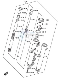 GSX-R125 drawing FRONT FORK DAMPER