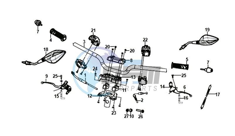 HANDLEBAR / BRAKE LEVERS /CABLES