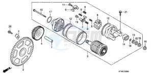 SH300AR9 France - (F / ABS CMF SPC TBX) drawing STARTING MOTOR