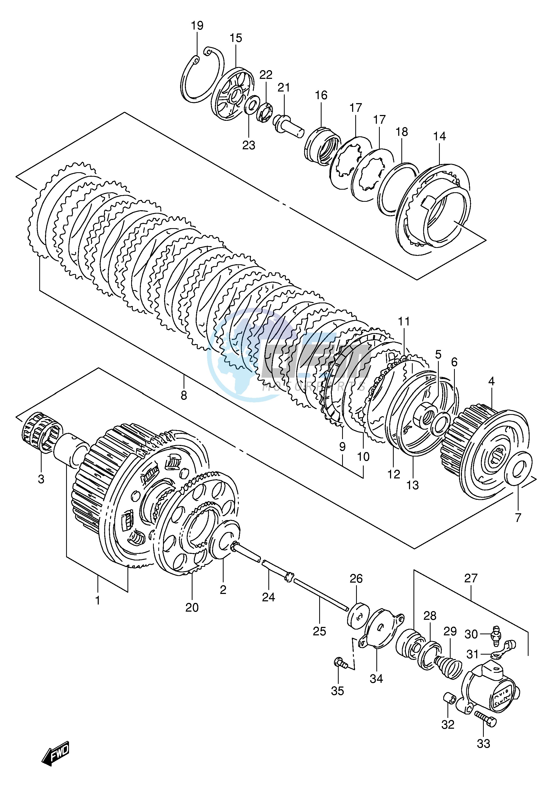 CLUTCH (MODEL P R)