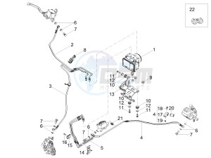 V7 III Stone 750 e4 (NAFTA) drawing ABS Brake system