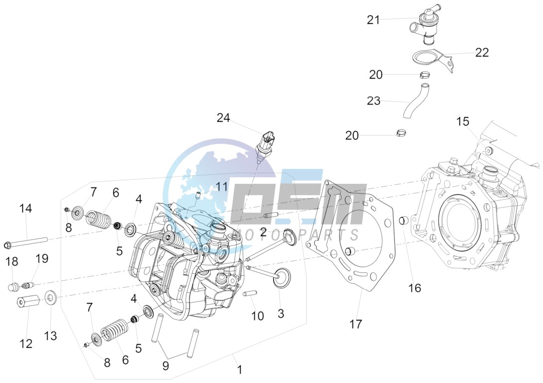 Cilinder head unit - Valve