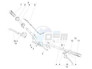 Liberty 100 4T (Vietnam) Vietnam drawing Handlebars - Master cil