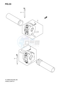 VL1500 (E3-E28) drawing HANDLE SWITCH (MODEL K5 K6)